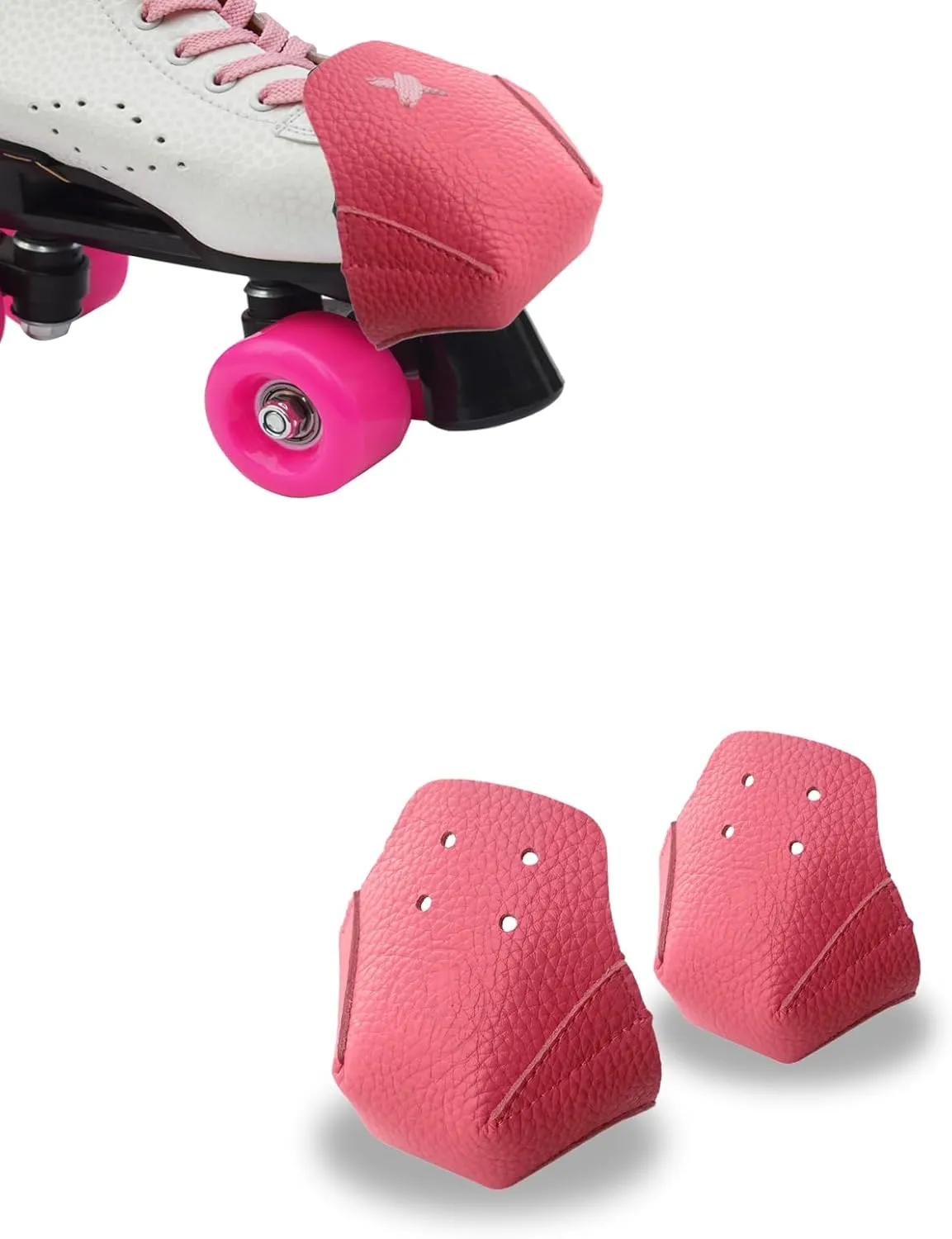 100% Real Cowhide | Toe Cap Guard Protectors | Roller Skate Derby Speed 1 Pair