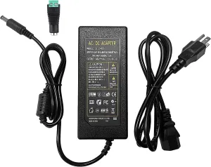 24V 6A 144W AC Power Supply Adapter 6amp 100-240V AC to DC 24 Volt 6Amp 5.5mm x 2.1mm DC Plug, for DC 24V LED Strip Light, CCTV Cameras