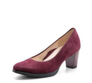 ARA OPHELIA BURGUNDY BAROLO SUEDE PUMP