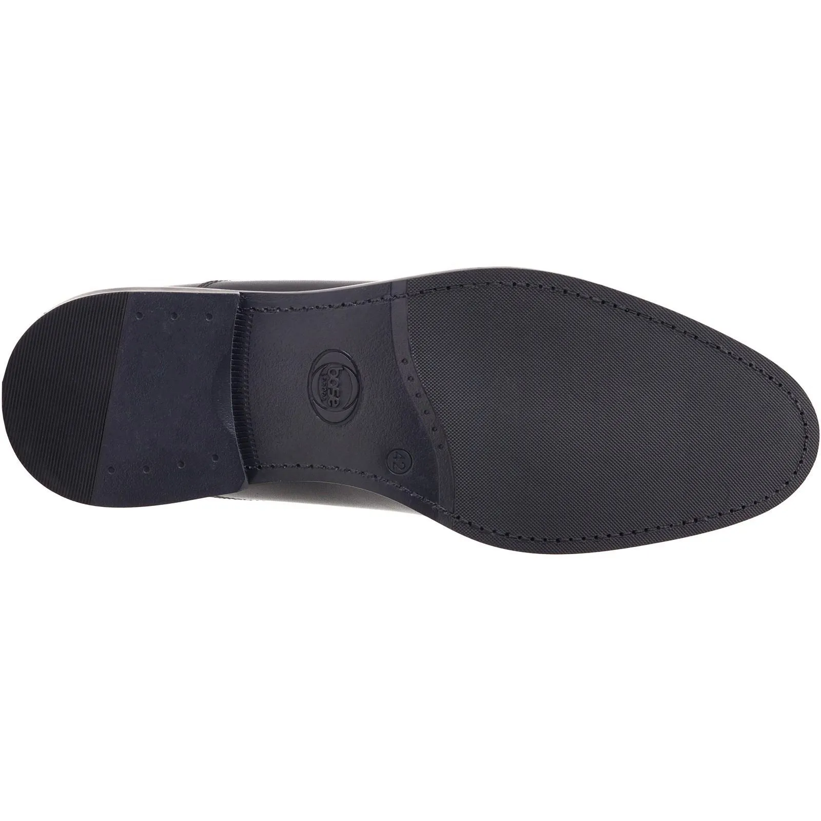 Base London Men's Magnus Toe-Cap Derby in Black