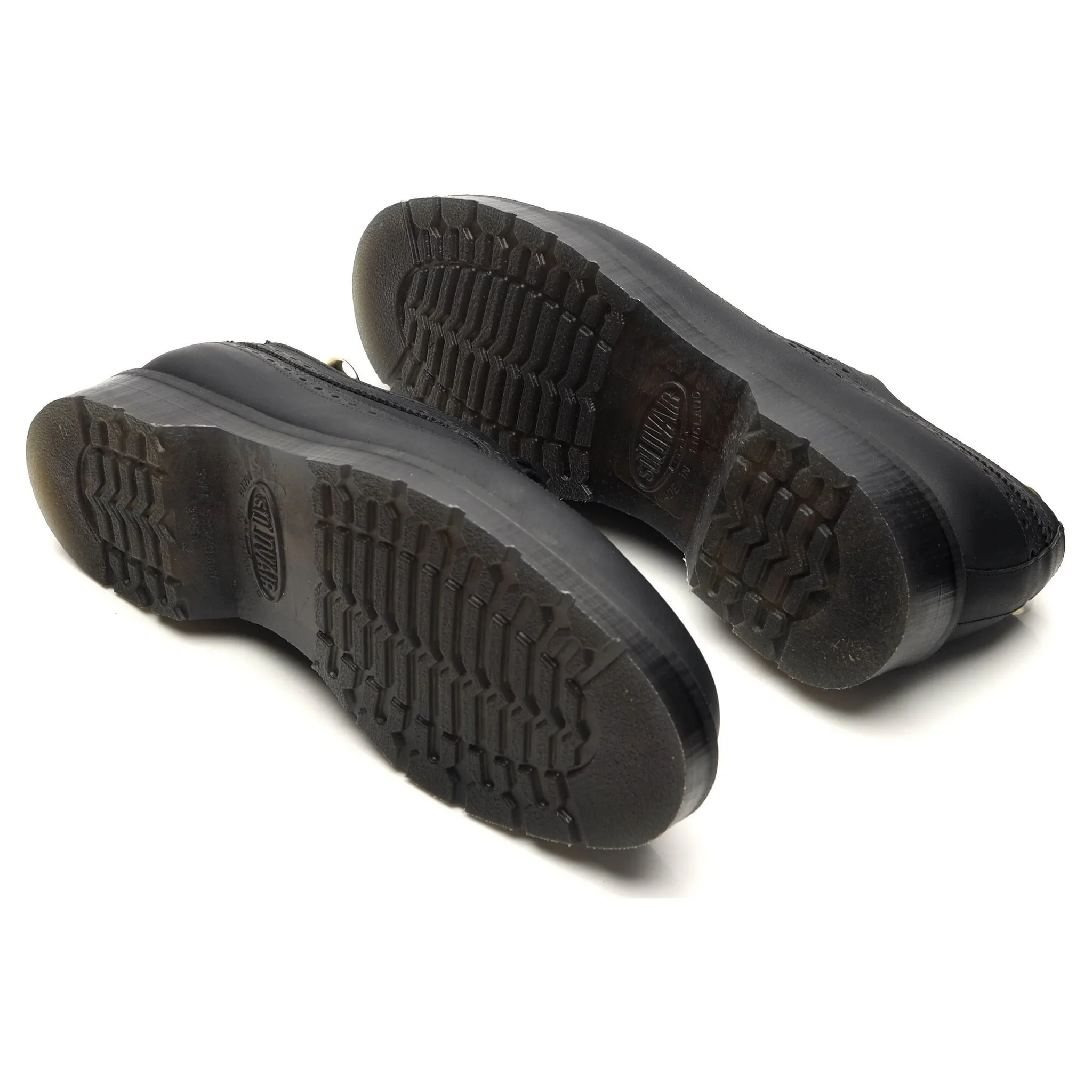 Black Nubuck Derby Brogues UK 8