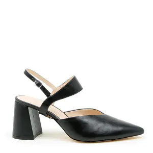 Black V Mule   Elsie Strap
