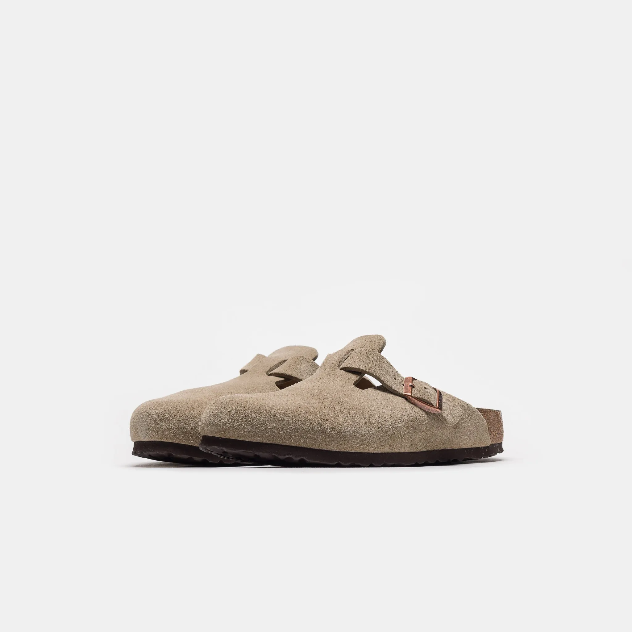 Boston Narrow Fit Mule in Taupe