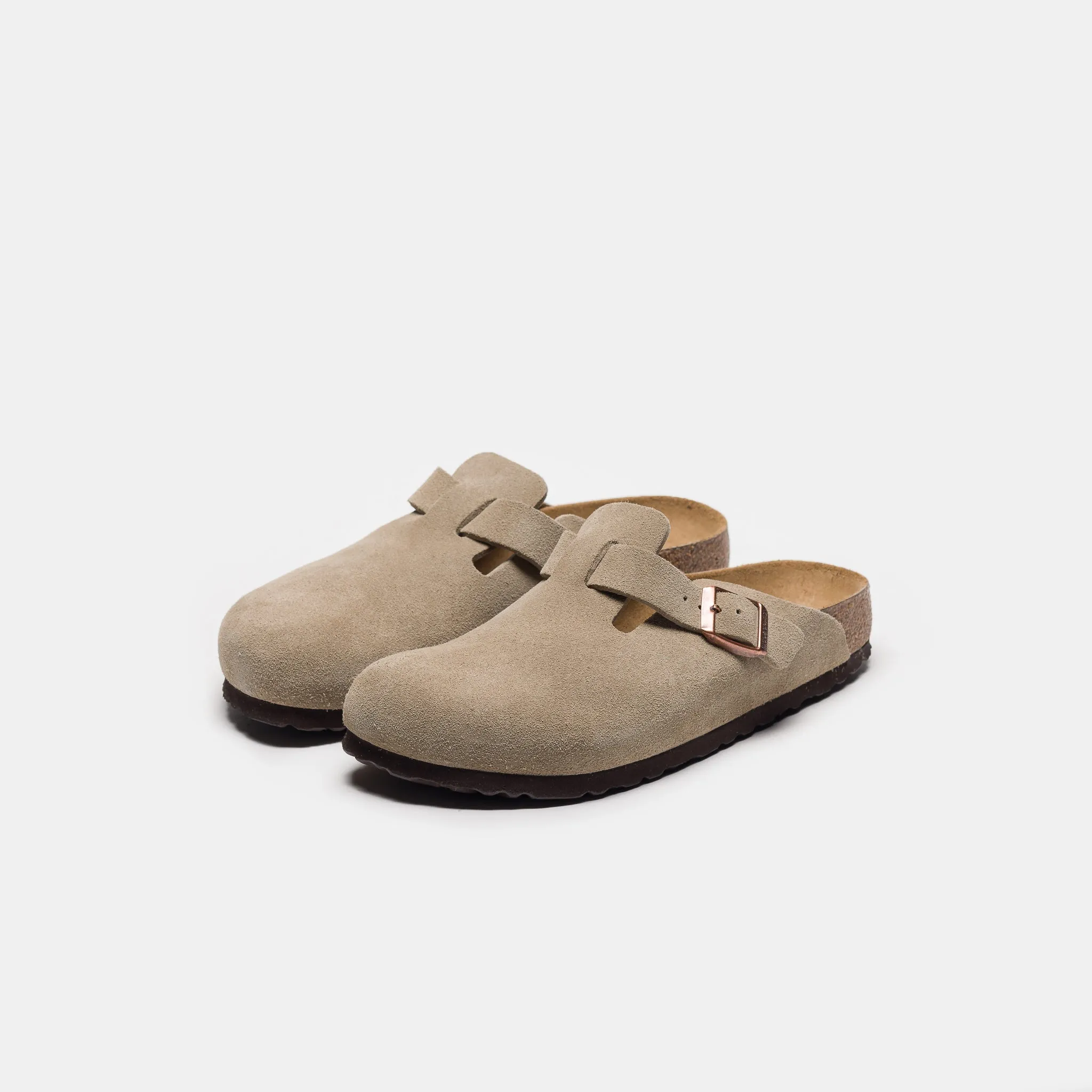 Boston Narrow Fit Mule in Taupe
