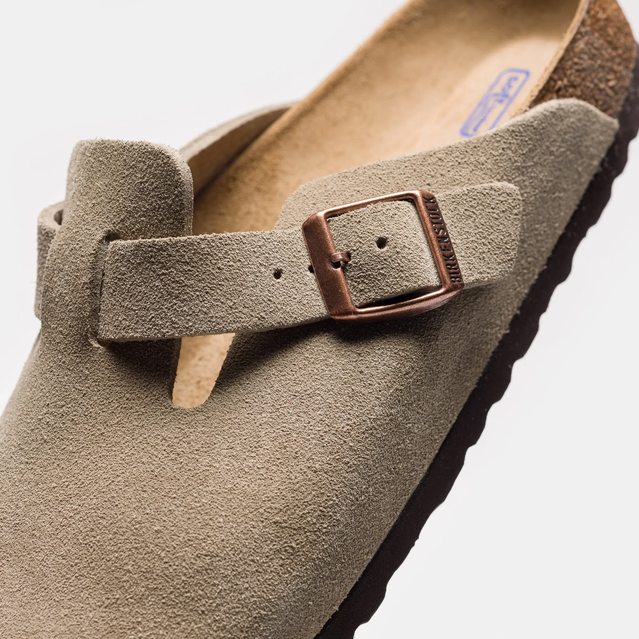 Boston Narrow Fit Mule in Taupe