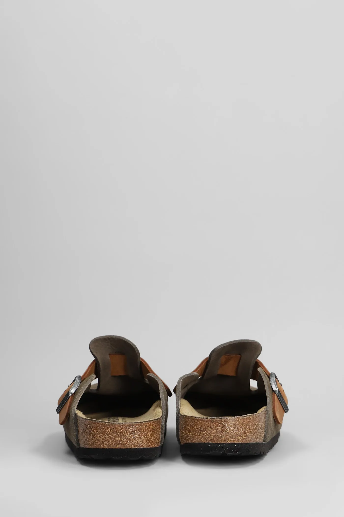 Boston Slipper-Mule in grey suede