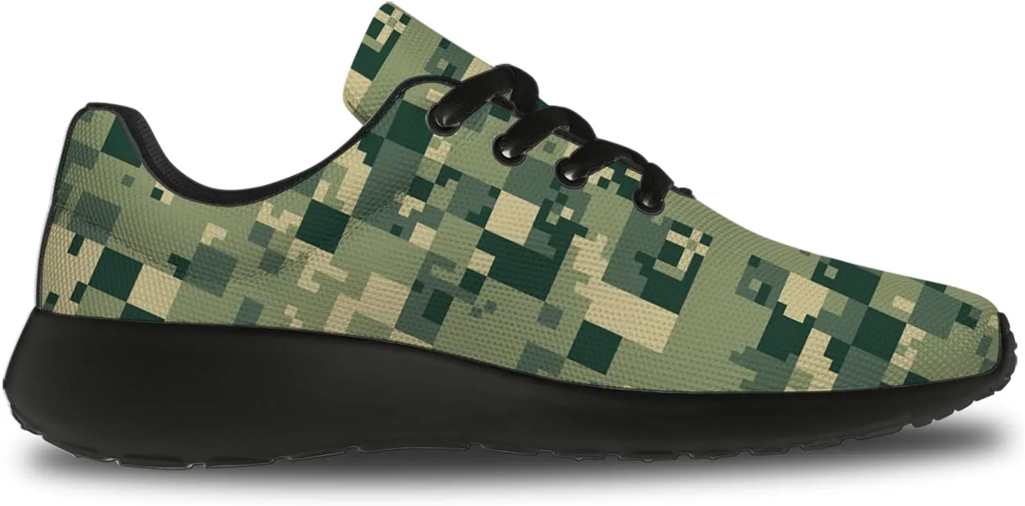 Camouflage Print Shoes Men Women Running Comfortable Ultra Lightweight Tennis Walking Fashion Workout Sneakers