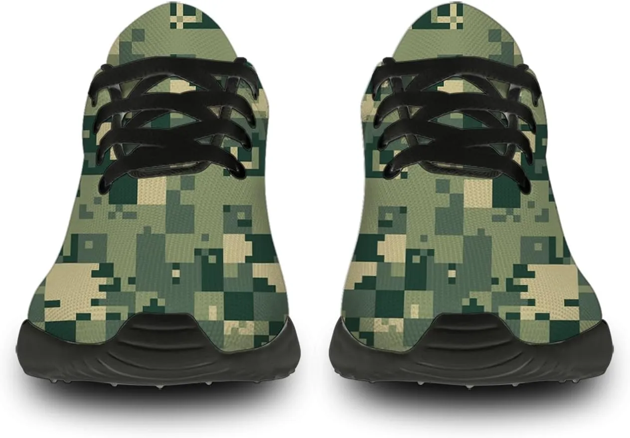 Camouflage Print Shoes Men Women Running Comfortable Ultra Lightweight Tennis Walking Fashion Workout Sneakers