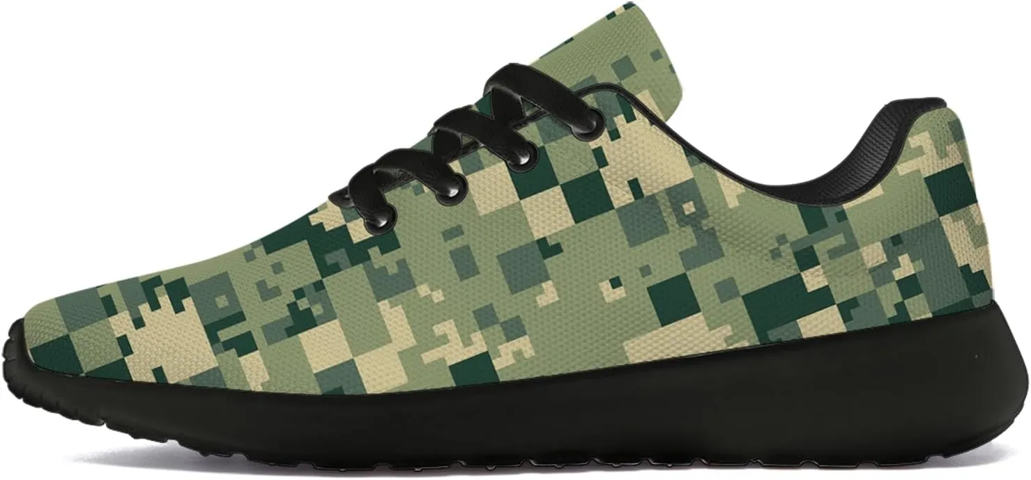 Camouflage Print Shoes Men Women Running Comfortable Ultra Lightweight Tennis Walking Fashion Workout Sneakers
