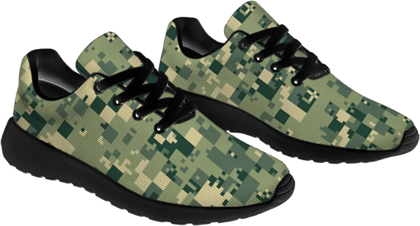 Camouflage Print Shoes Men Women Running Comfortable Ultra Lightweight Tennis Walking Fashion Workout Sneakers
