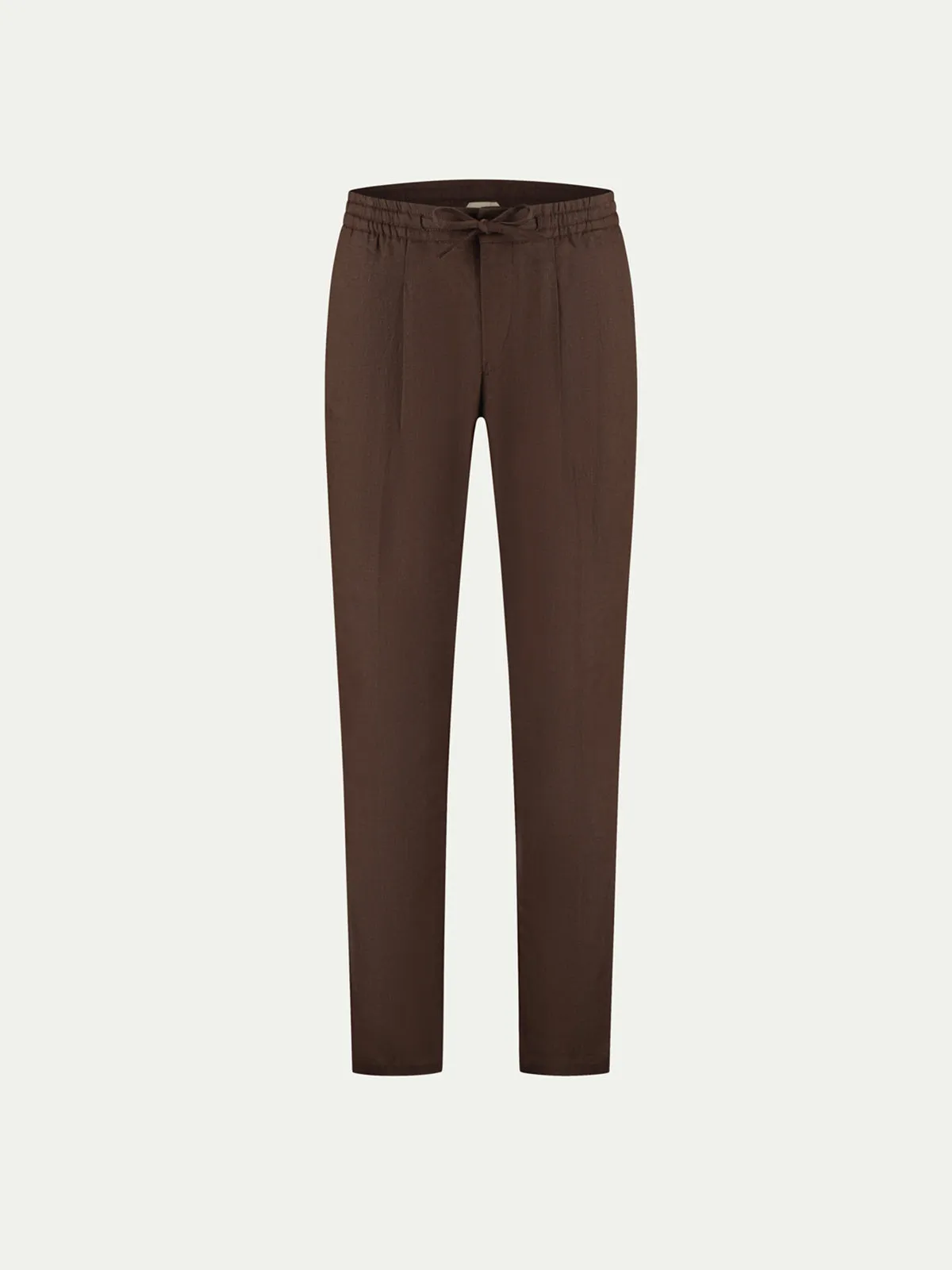 Chocolate Linen Seaside Trousers