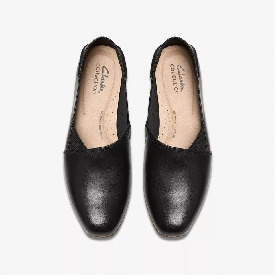 Clarks Women's Juliet Trim Black Leather 26180072