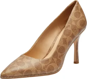 Coach Women's Samantha Pump, Tan, 10