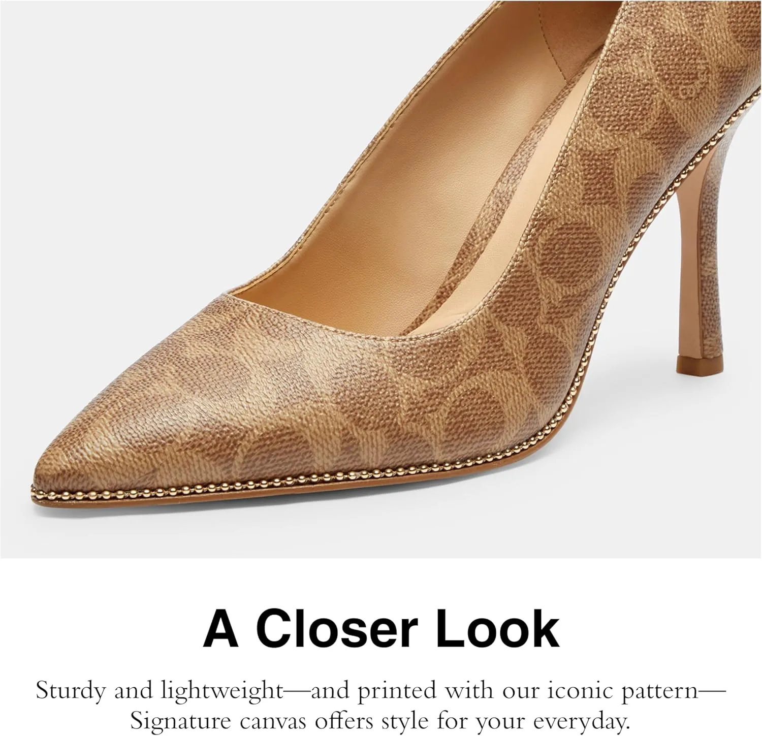 Coach Women's Samantha Pump, Tan, 10