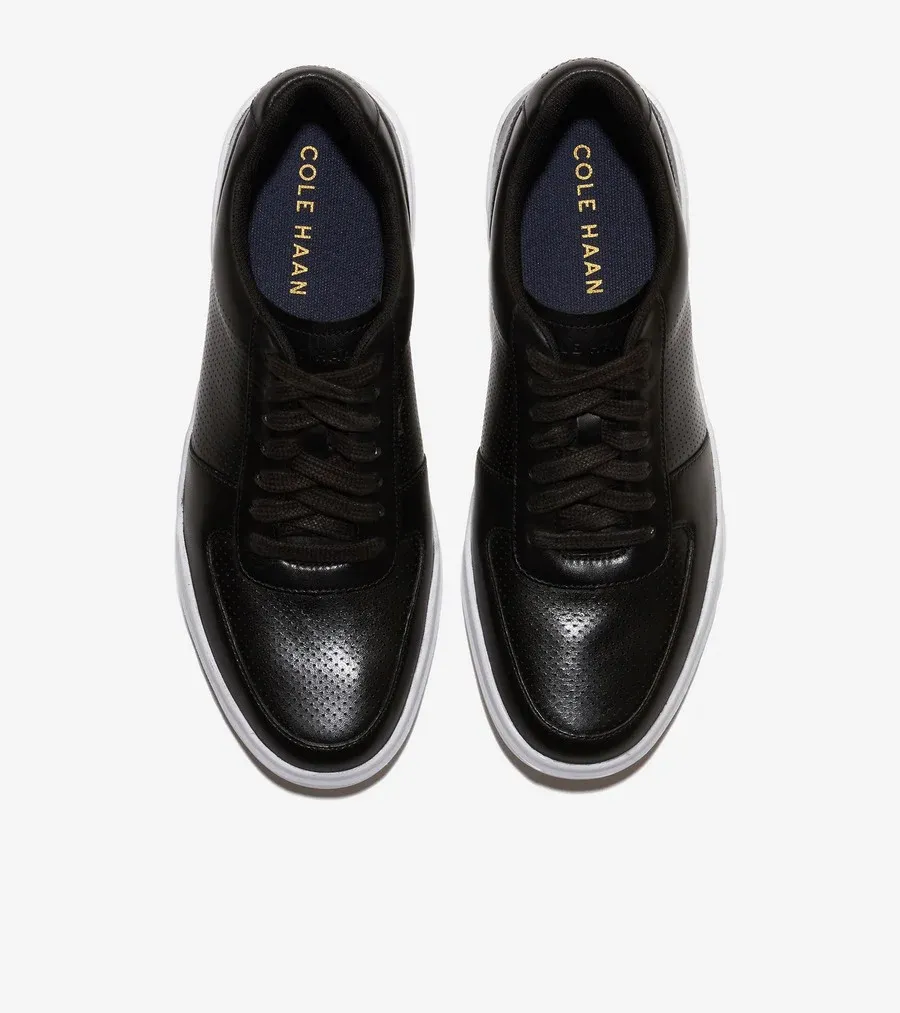 Cole Haan Men's Grand Crosscourt Modern Perf Sneaker Black Leather C33977