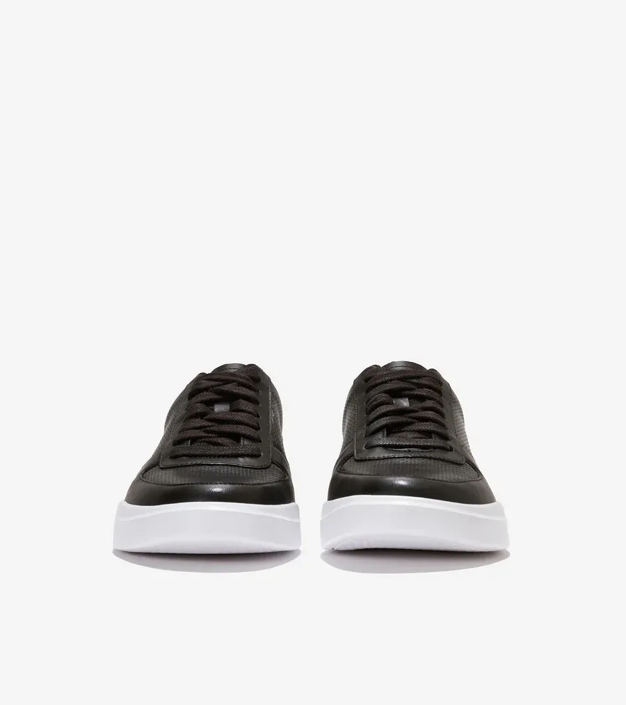 Cole Haan Men's Grand Crosscourt Modern Perf Sneaker Black Leather C33977