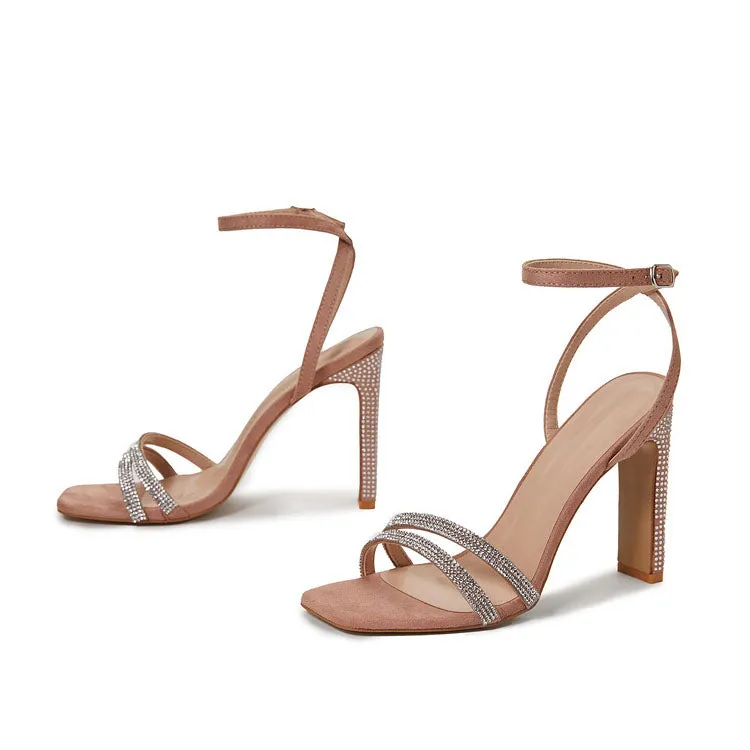 Creamtopmall Chic Sequin Vamp Pumps Sandals