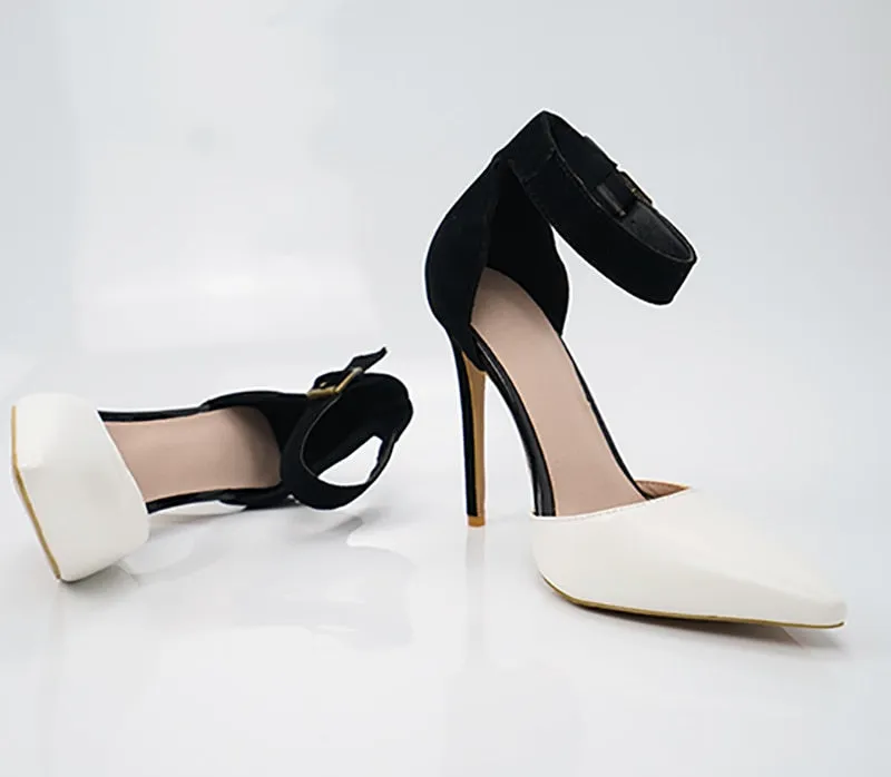 Creamtopmall Thin High Heels Buckle Peep Toe Gladiator Sandals