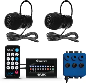CURRENT Dual eFlux Aquarium Wave Pumps, 660gph - Includes 2 Wave Maker Water Circulation Pumps for Freshwater and Saltwater Fish Tanks - Multiple Adjustable Flow Modes - Wireless Remote Control
