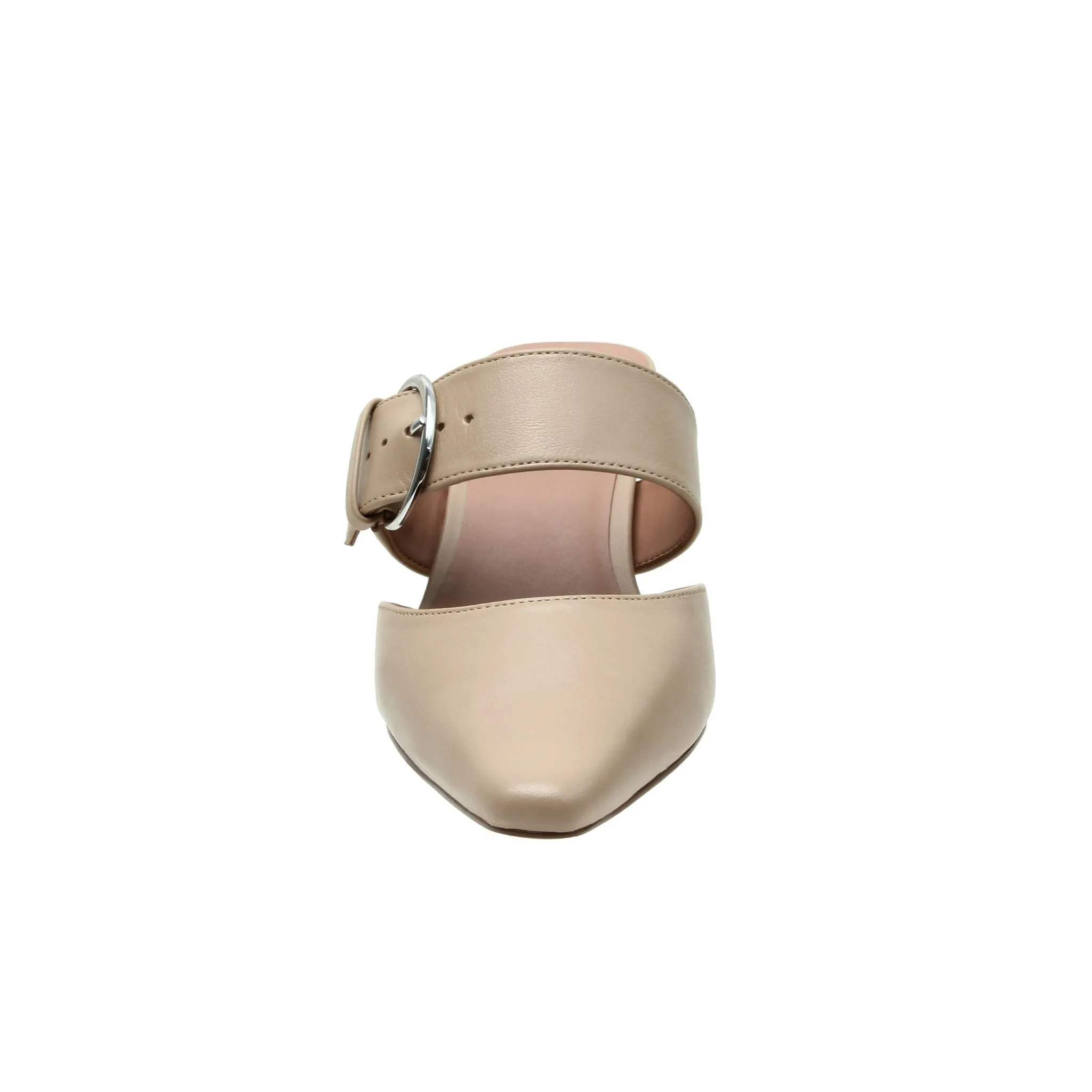 CYNTHIA | Buckled Kitten Heel Mules