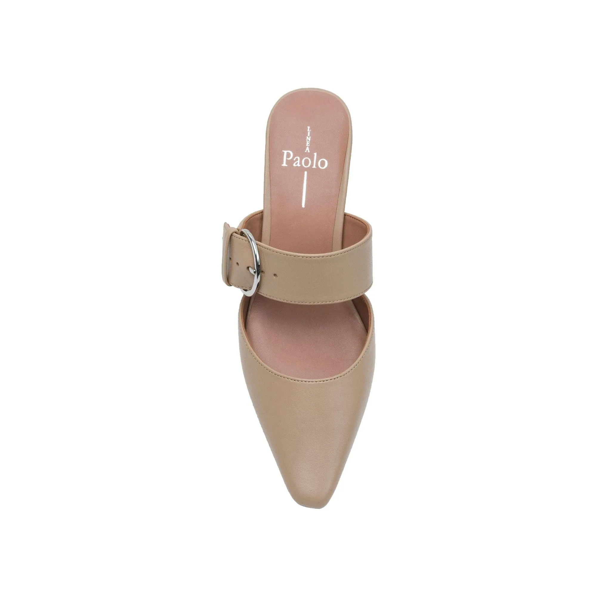 CYNTHIA | Buckled Kitten Heel Mules