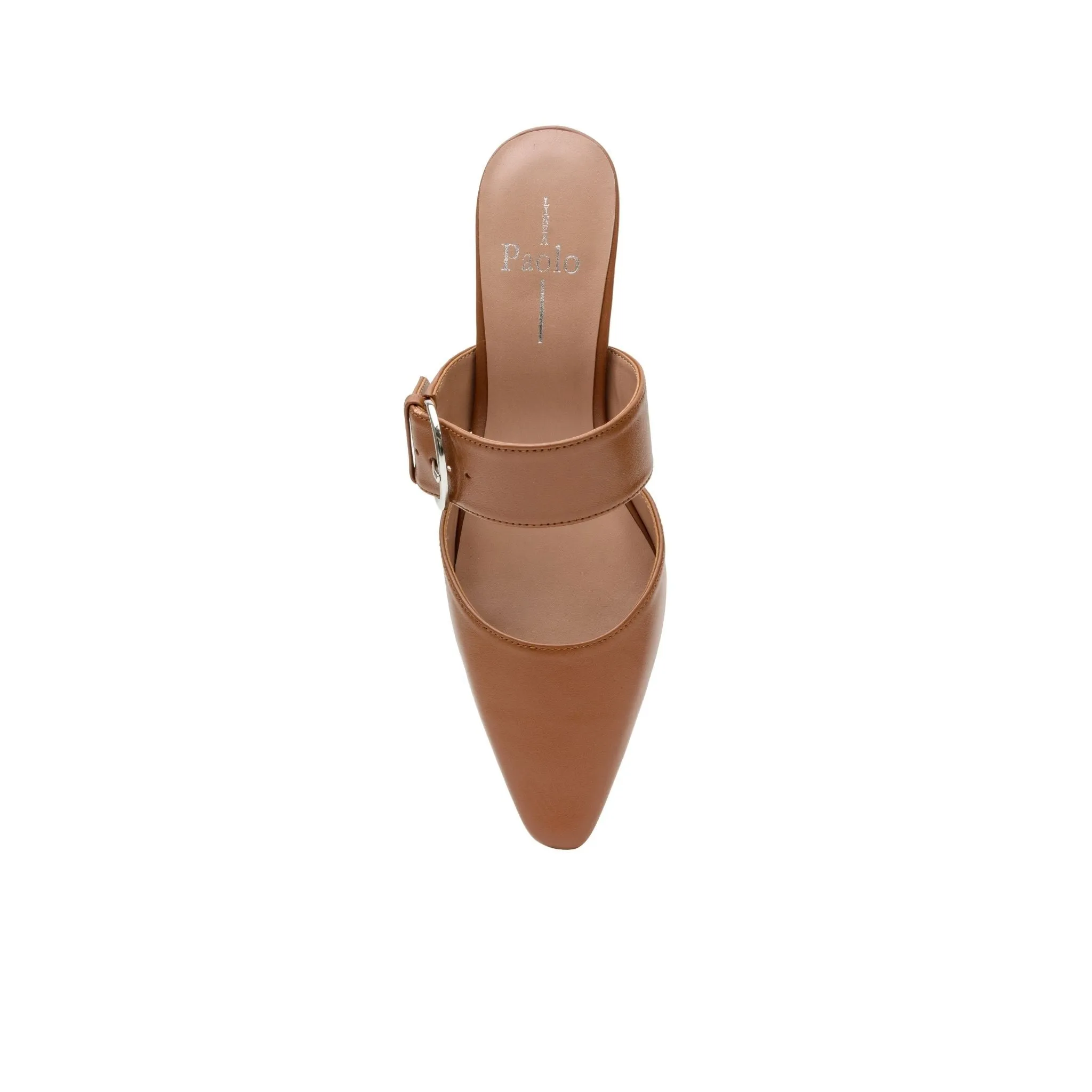 CYNTHIA | Buckled Kitten Heel Mules