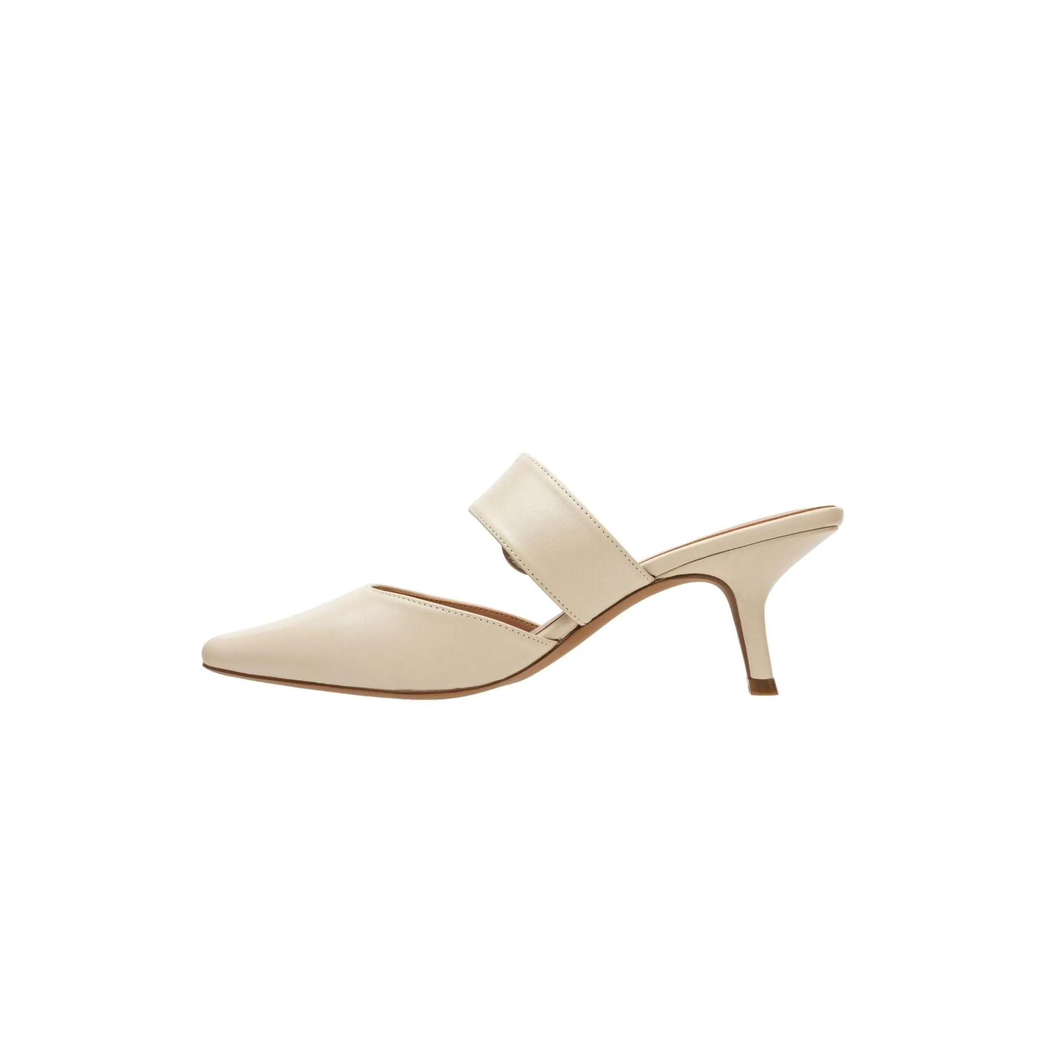 CYNTHIA | Buckled Kitten Heel Mules