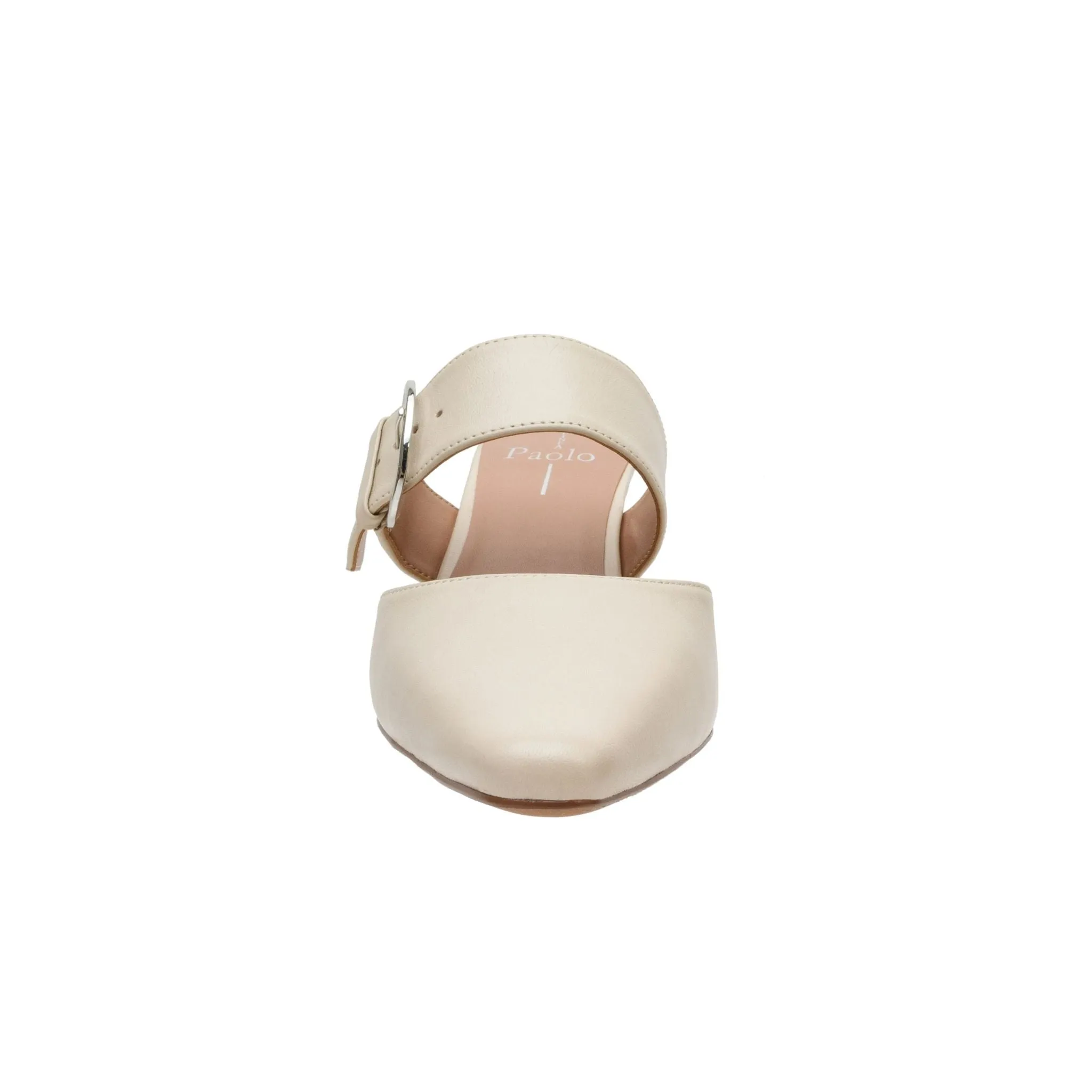 CYNTHIA | Buckled Kitten Heel Mules