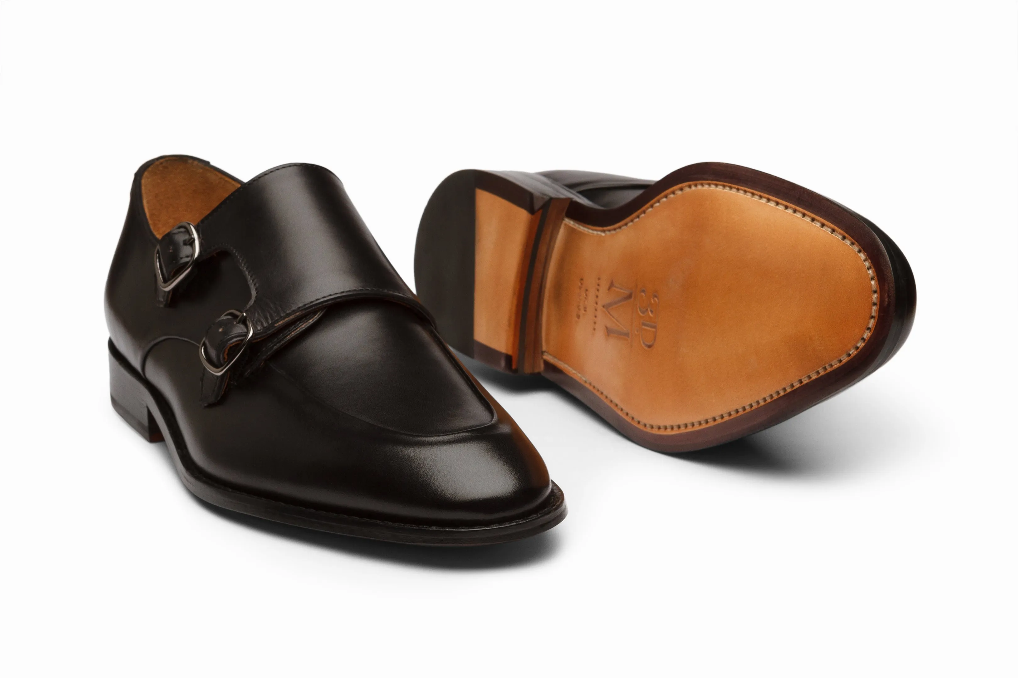 Diplomat Double Monkstrap - Black
