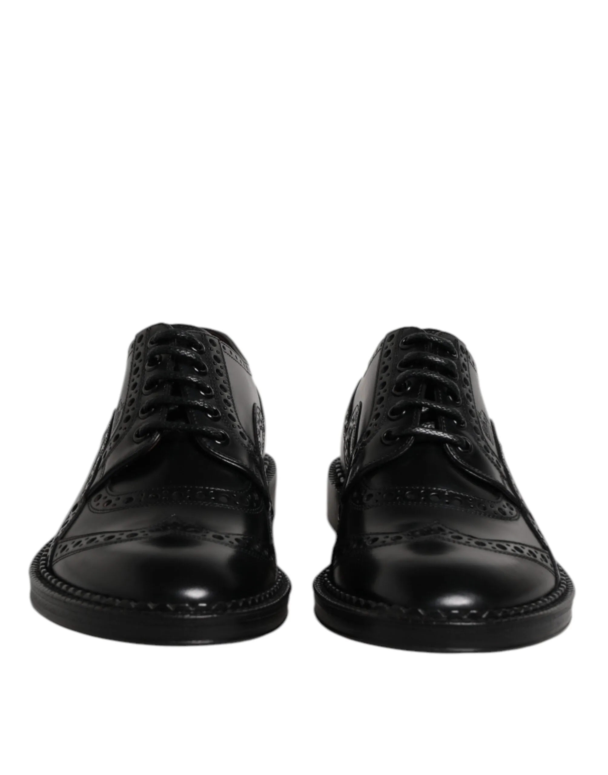 Dolce Calf Dress Formal & Customer-endorsed Beautiful Black Derby Shoes Gabbana Leather