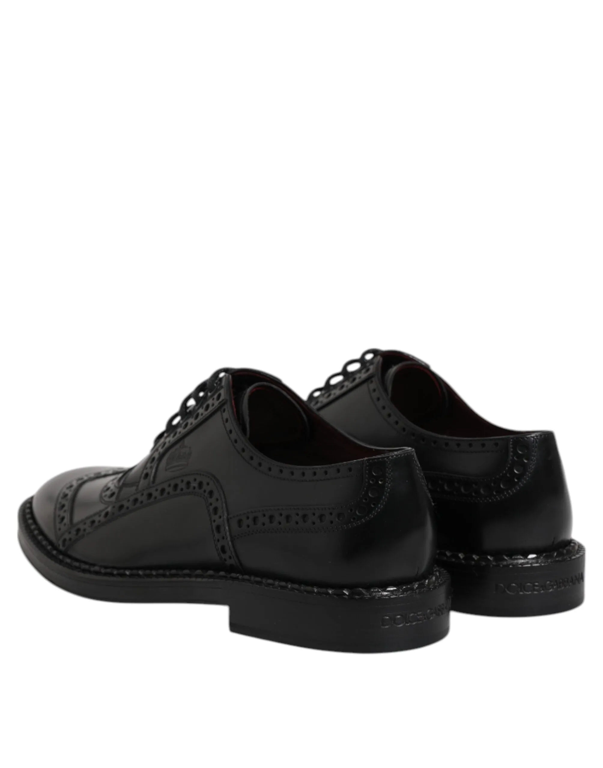Dolce Calf Dress Formal & Customer-endorsed Beautiful Black Derby Shoes Gabbana Leather