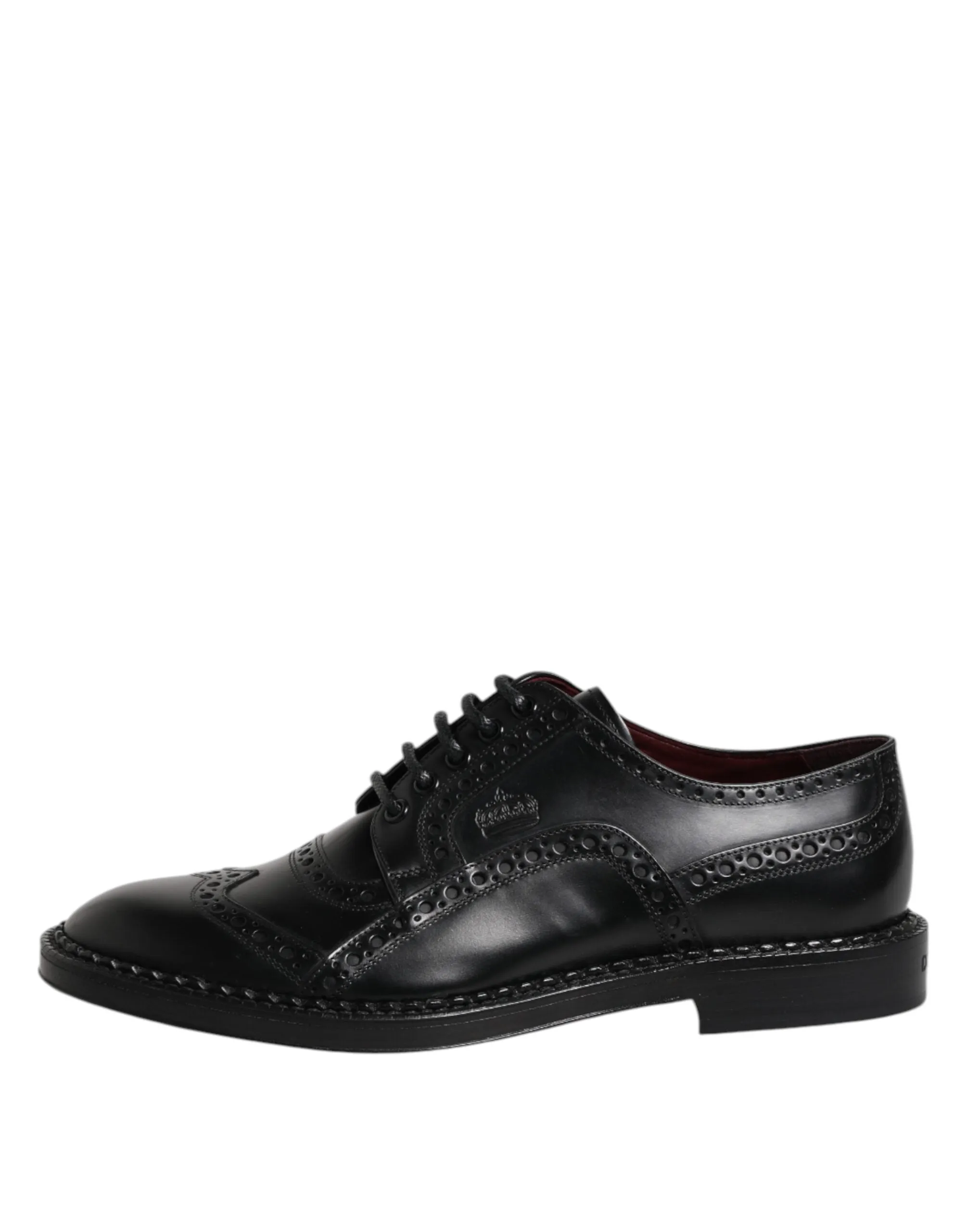 Dolce Calf Dress Formal & Customer-endorsed Beautiful Black Derby Shoes Gabbana Leather