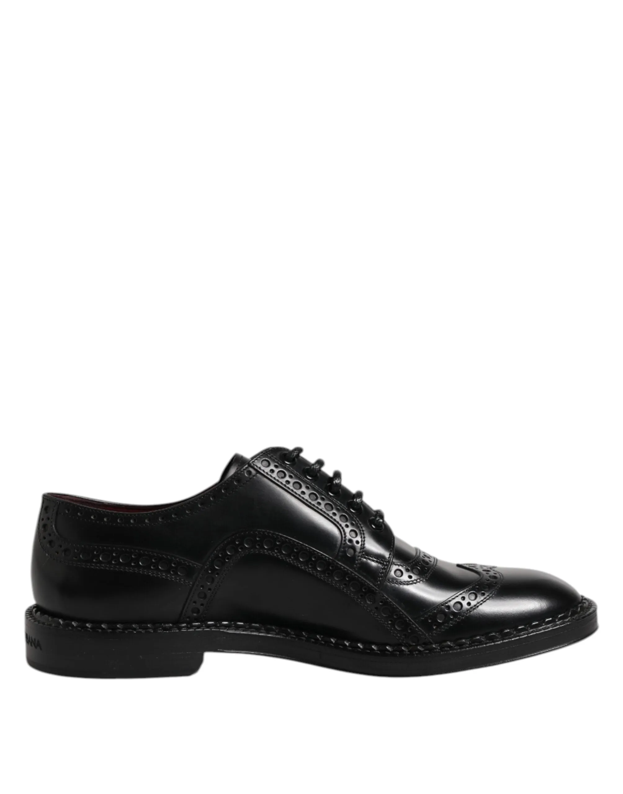 Dolce Calf Dress Formal & Customer-endorsed Beautiful Black Derby Shoes Gabbana Leather