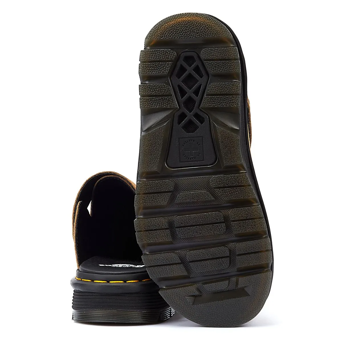 Dr. Martens Zebzag EH Suede Savannah Tan Mule