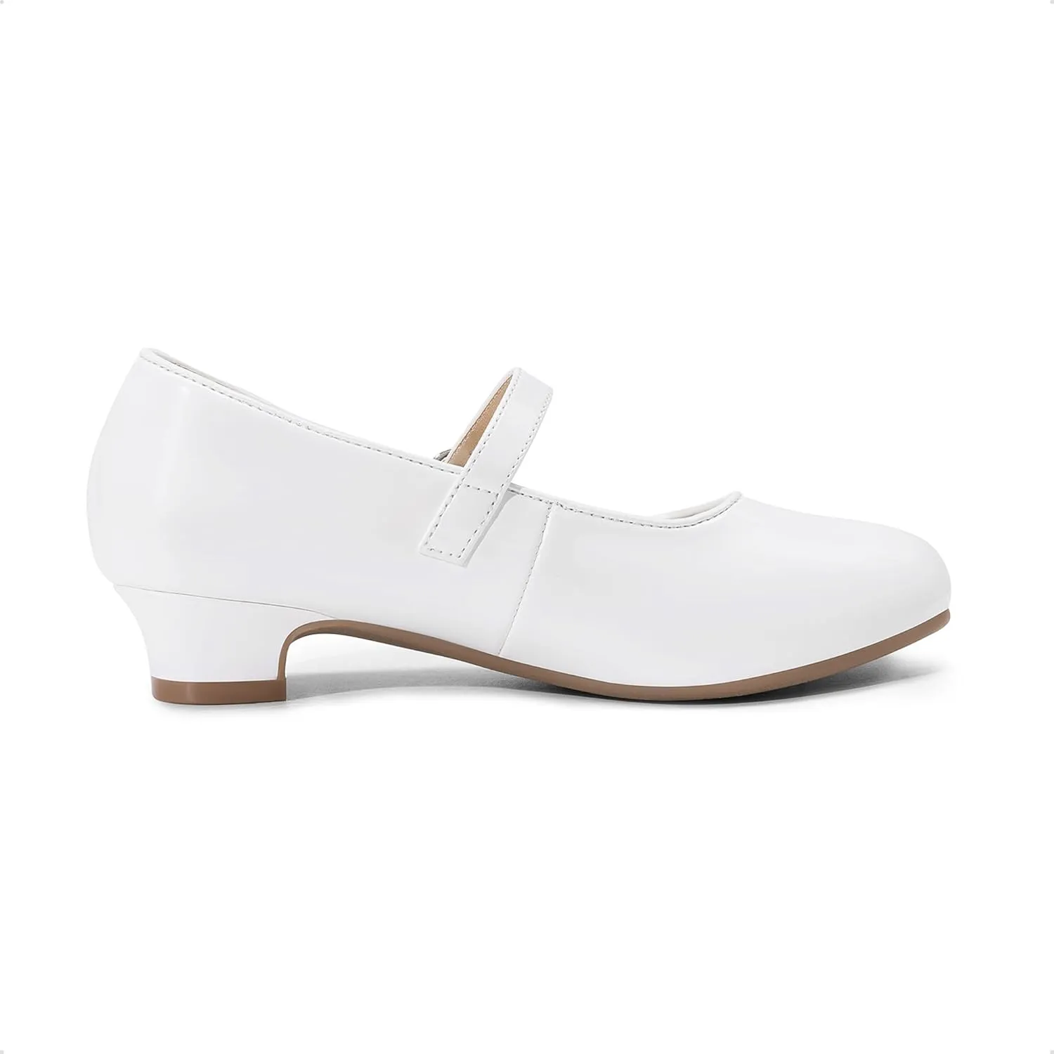 DREAM PAIRS Girls Mary Jane Low Heel Princess Flower Wedding Party Pump Dress Shoes
