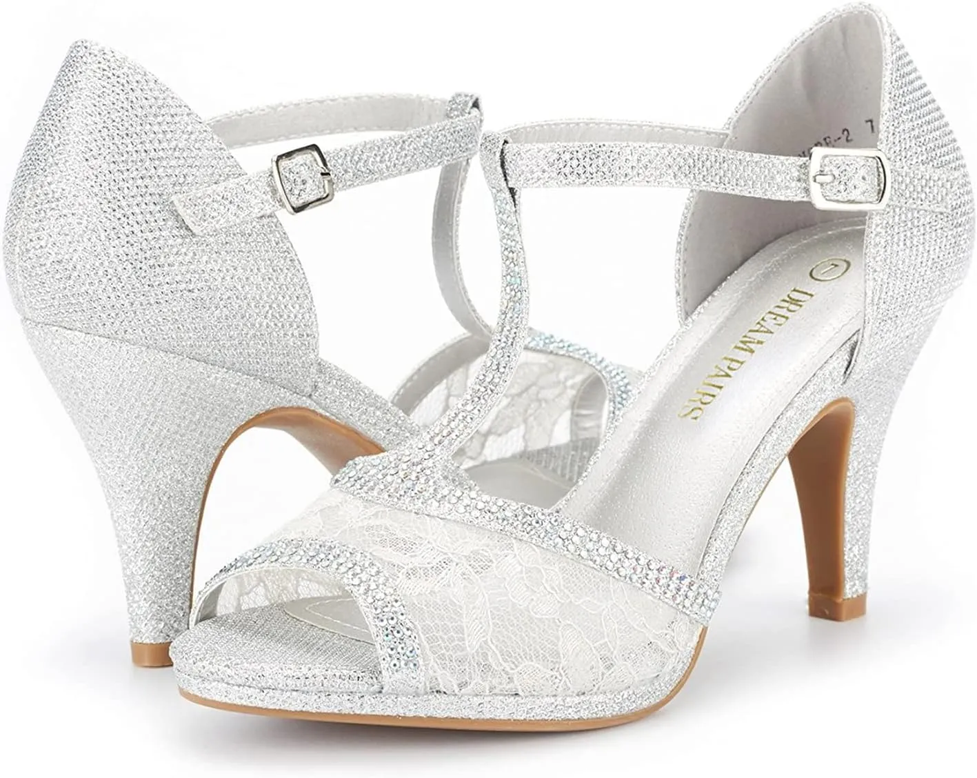 DREAM PAIRS Women's Fashion Stilettos Open Toe Pump Heel Sandals