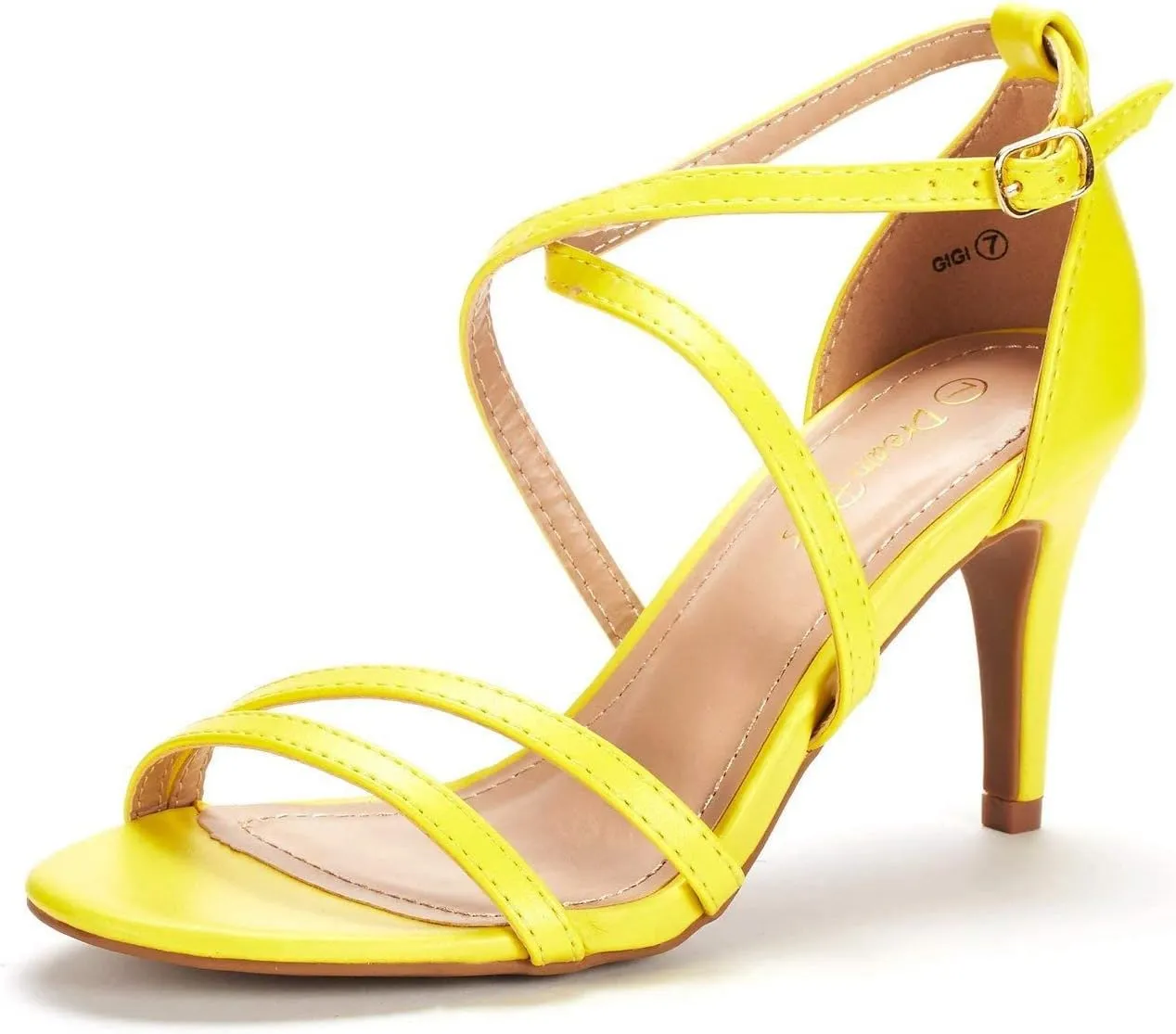 DREAM PAIRS Women's Gigi Fashion Stilettos Open Toe Pump Heel Sandals