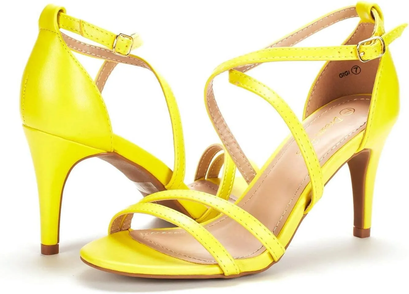DREAM PAIRS Women's Gigi Fashion Stilettos Open Toe Pump Heel Sandals