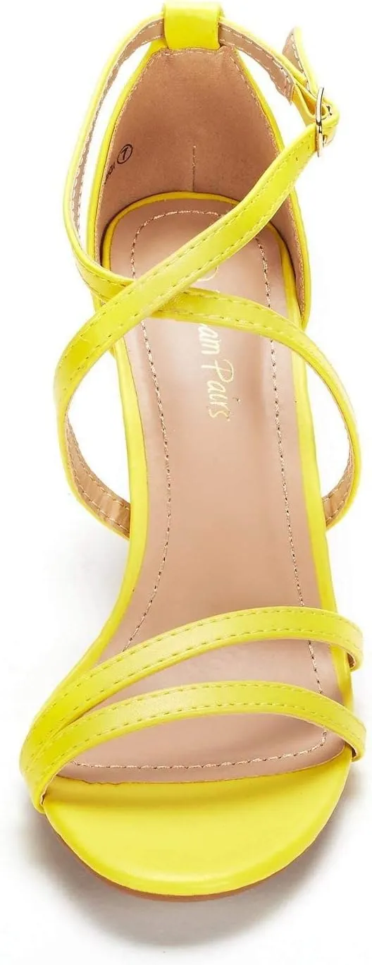 DREAM PAIRS Women's Gigi Fashion Stilettos Open Toe Pump Heel Sandals