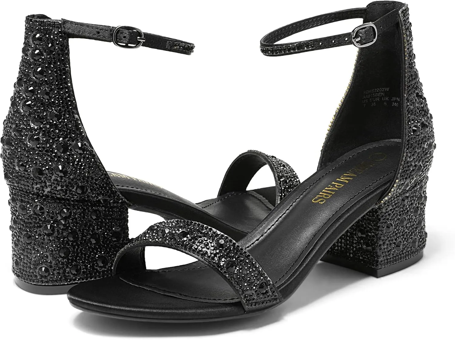 DREAM PAIRS Womens Low-Chunk Low Heel Pump Sandal