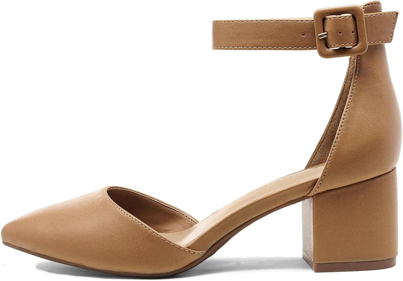 DREAM PAIRS Women's Low Heel Pump Shoes
