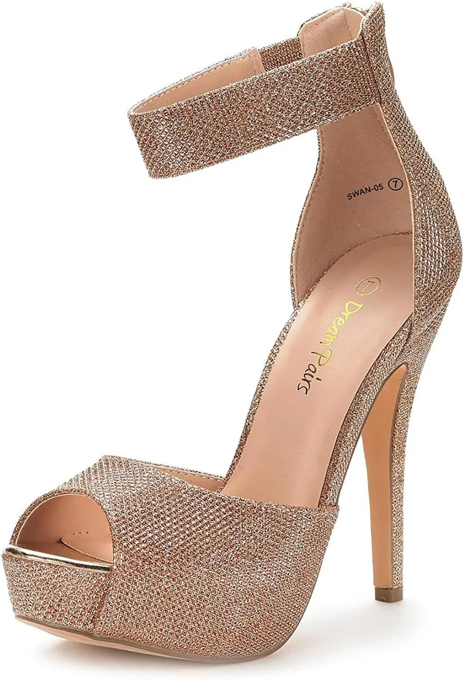 DREAM PAIRS Women's Swan-05 High Heel Platform Dress Pump Shoes