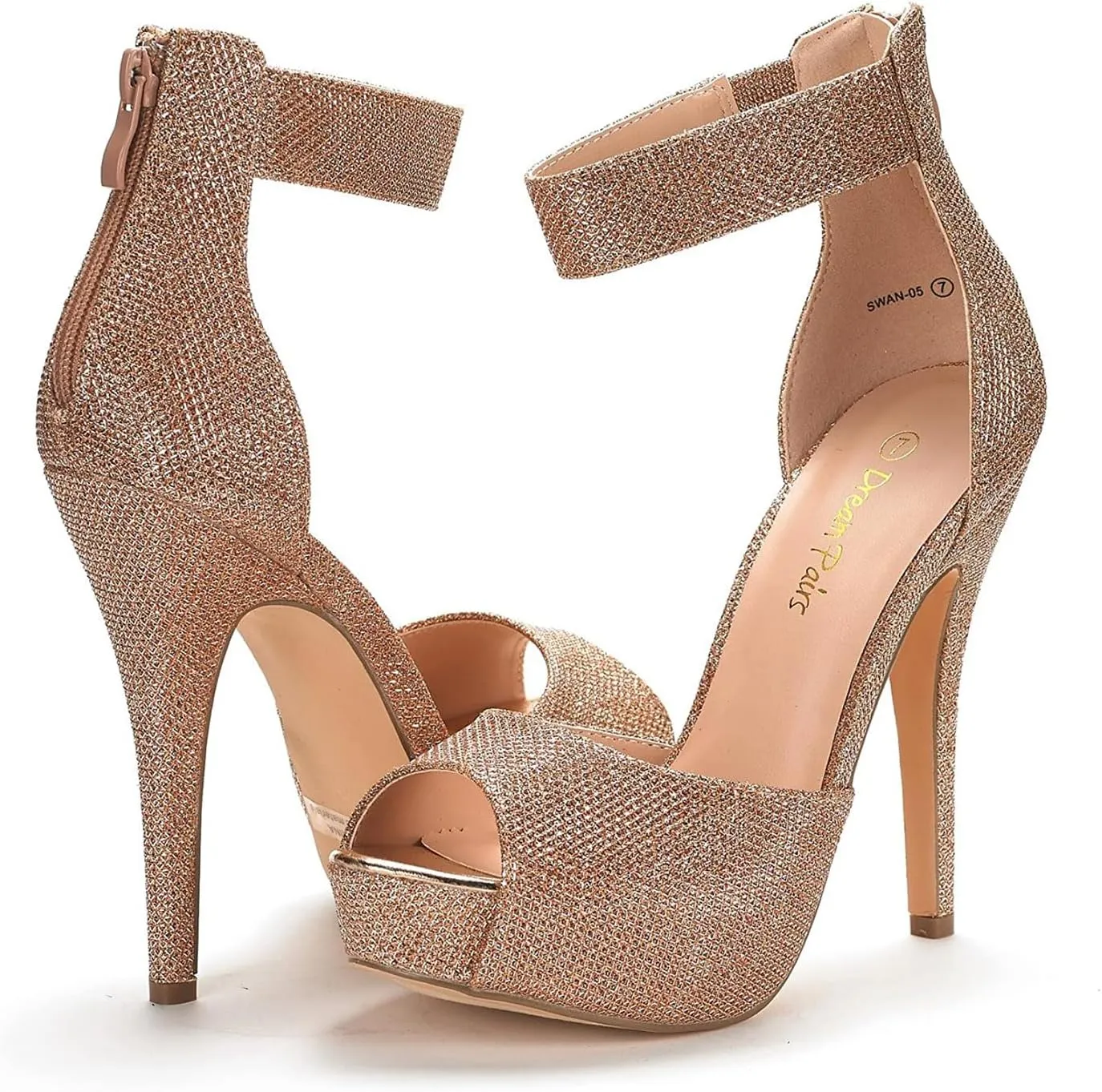 DREAM PAIRS Women's Swan-05 High Heel Platform Dress Pump Shoes
