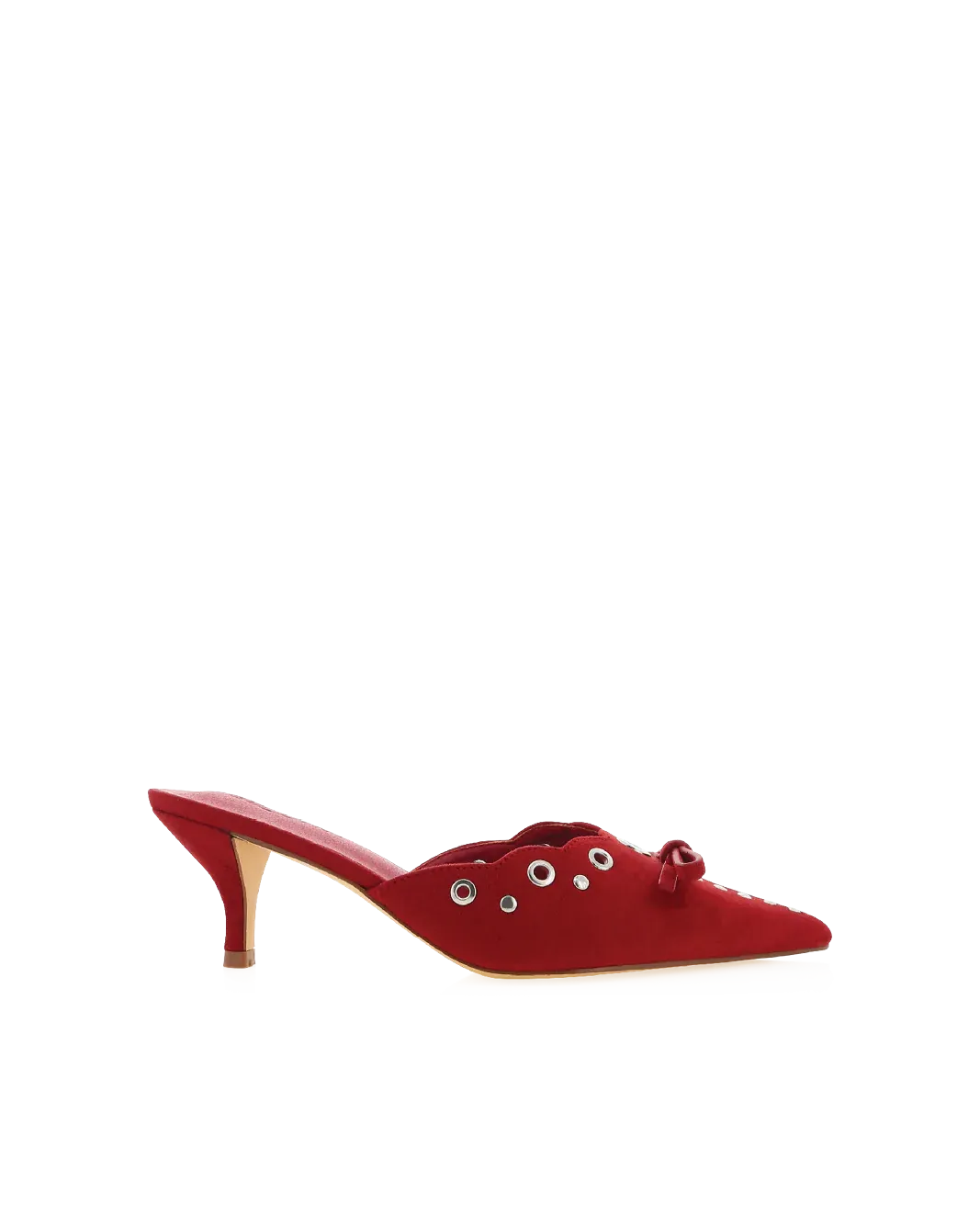 Elio Pump in Strawberry Suede