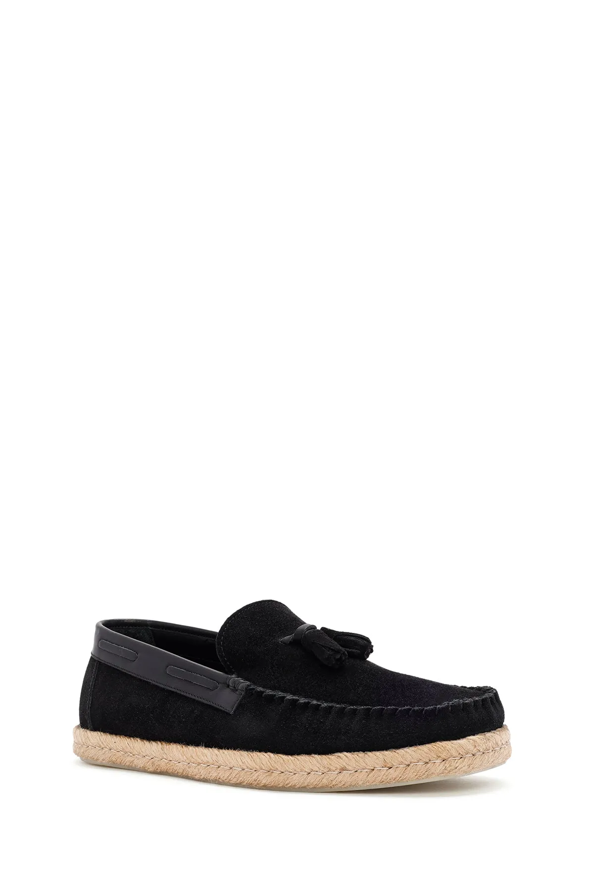 Erkek Siyah Süet Deri Casual Loafer