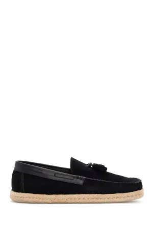 Erkek Siyah Süet Deri Casual Loafer