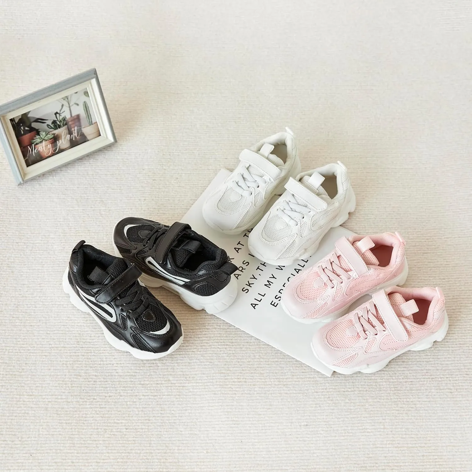 ESTINE Toddler/Little Kid Girls Boys Unisex Lightweight Casual Sports Sneakers Athletic Shoes for Running Walking
