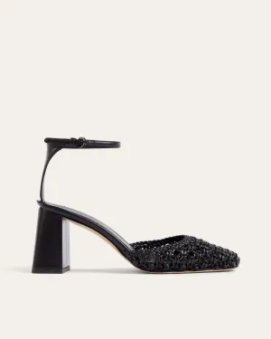 Felice Pump, Black Weave