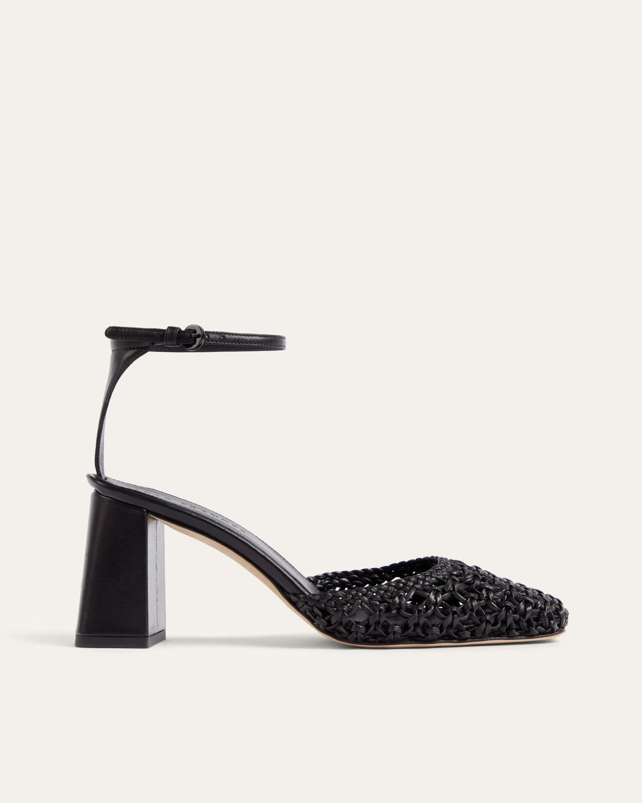 Felice Pump, Black Weave