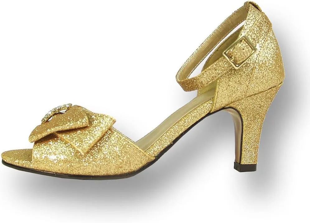 Floral Elisa Women's Wide Width Evening Dress Shoes for Wedding, Prom, Dinner